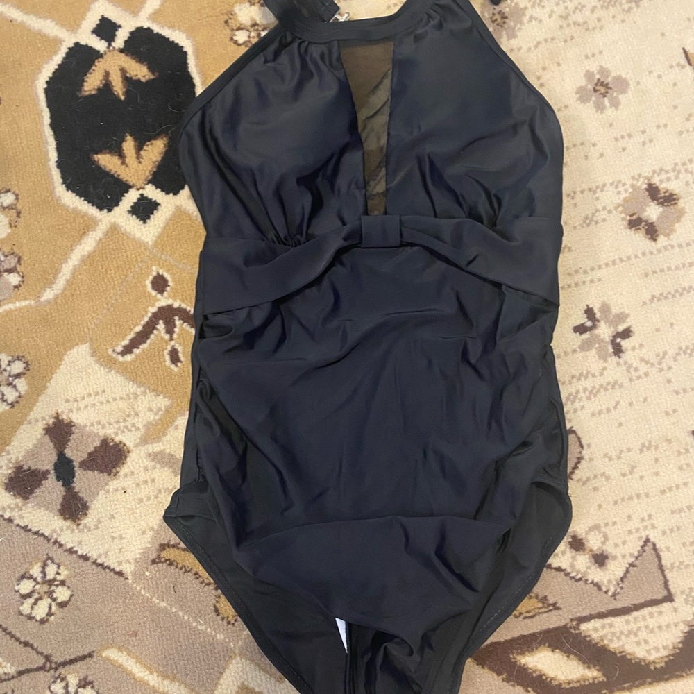 One piece black swimsuit
